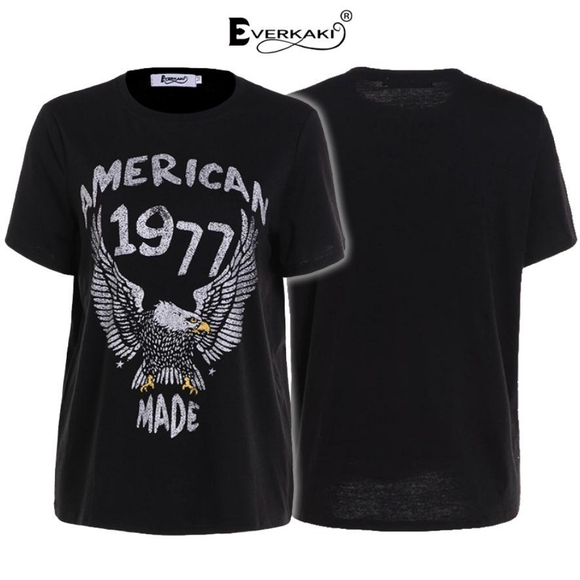 1977 Vintage Women’s Eagle Pattern RocknRoll BandT - Picture 3 of 10